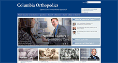 Desktop Screenshot of columbiaortho.org